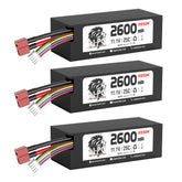 RC Cars Battery 25C 11.1V 3S 2600mAh for RC Truck X07 X08 X17 X25 X27 3PCS