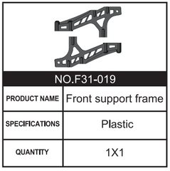 RC Car Frontstützrahmen F31-019 Zubehör Ersatzteile für 1:8 M33