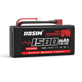 Hosim 2S 7.4V 15C 1500mAh Li-Po Battery for 1:10 X05 X15 X16 M12 RC Car