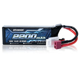 Hosim 14.8V 2200mAh 4S 100C LiPo Battery with T Connector for RC Cars & Models
