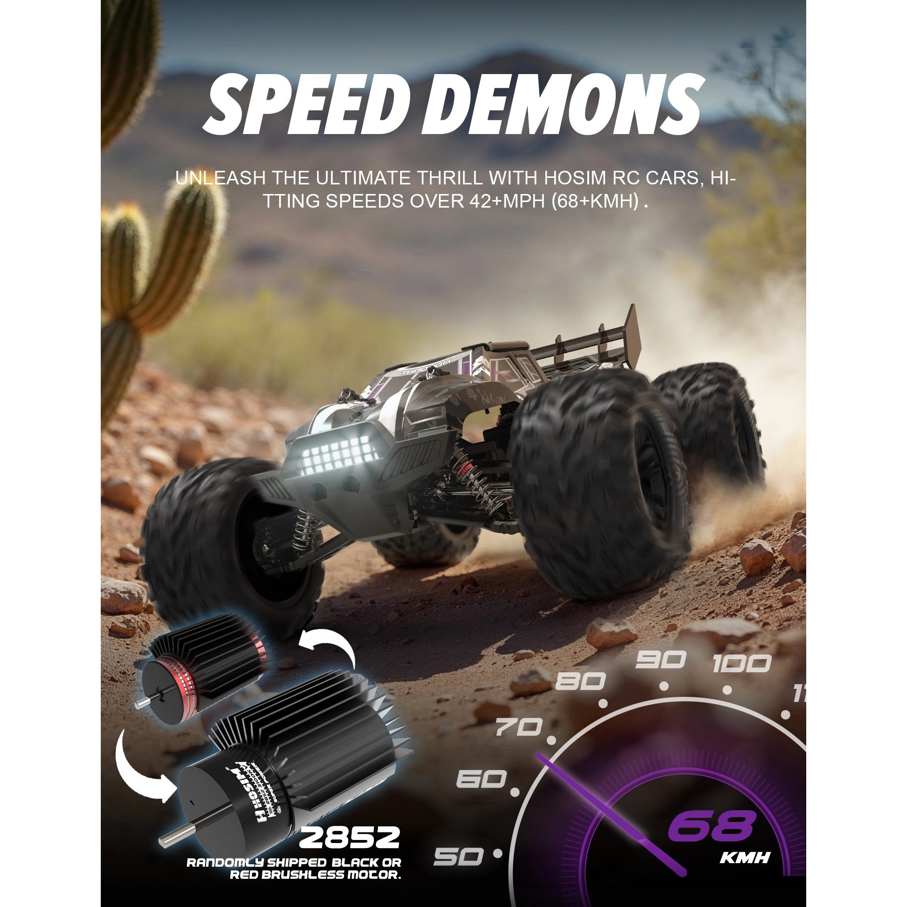 RC Car 1/10 Brushless ZAVOR X15W Fast 43+MPH All Terrain Monster Truck For Adults