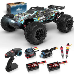 RC Car X10 1:10 Brushless 43+ MPH 4WD High-Speed RC Car with Dual 3S Batteries