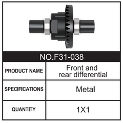 RC Car Vorder- und Hinterraddifferential F31-038 Zubehör Ersatzteile für 1:8 M33