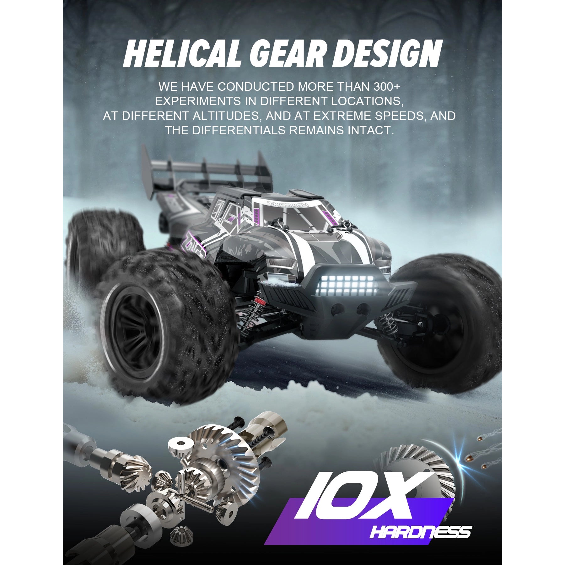 RC Car 1/10 Brushless ZAVOR X15W Fast 43+MPH All Terrain Monster Truck For Adults