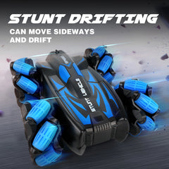 RC Car Double Sided RC Stunt Car Outdoor Toys For Kids 360° Flip 4WD Rechargeable Race Car 360° Rotating RC Stunt Car Outdoorfun Girls Boys Gifts (Buy 1 Get 1 Free)