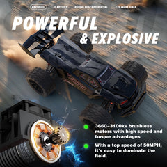 RC Car Mini 1/8 VORTAN X25 Truck for Adults Brushless High Speed All Terrain 4WD New Upgraded