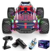 Hosim 1:14 4X4 RC Cars with headlights for Adults,High Speed Remote Control Car RC Trucks,Toy Crawler Electric Vehicle Car Gift for Kids Red