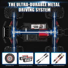 Hosim 1:10 Brushless RC Car Monster Truck Remote Contol Car 4WD Off Road Drift Racing Car(TERRY'S RC)