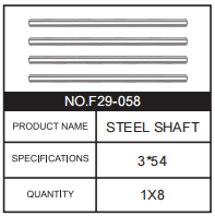 RC Car STEEL SHAFT F29-058 Accessory Spare Parts for 1:10 M23