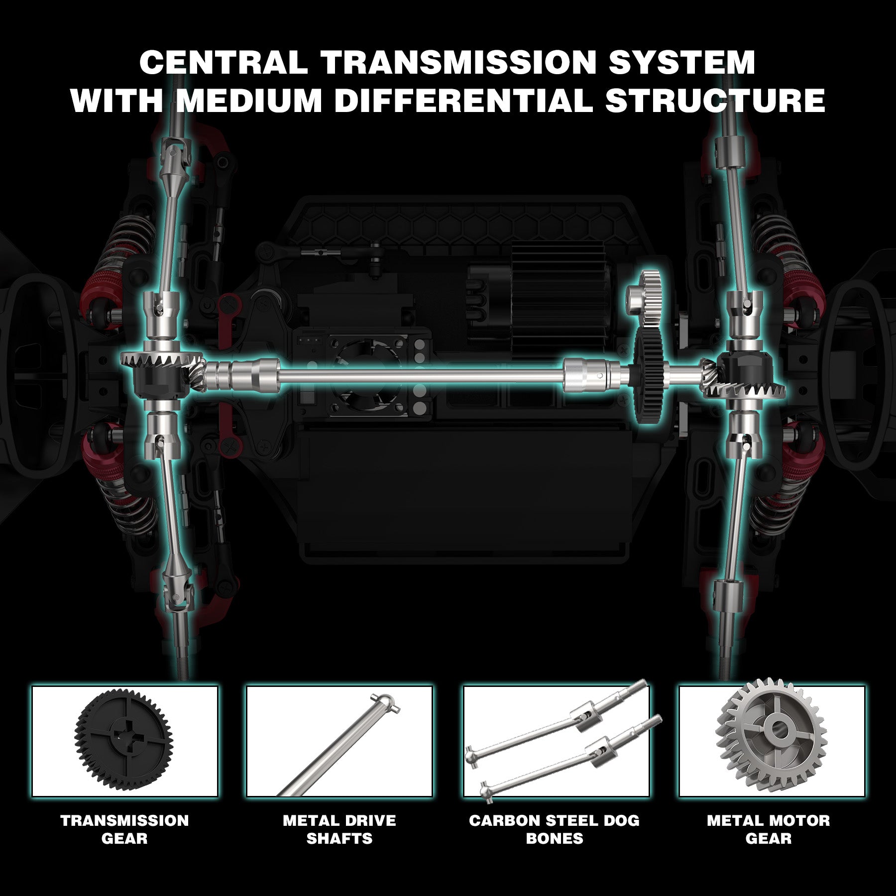RC Car 1/14 Brushless MOXLIN M13 Fast 50 MPH For Adults 4X4 All Terrain Off Road Hobby Electric Monster Truck With 3S Battery