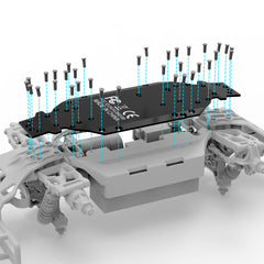 HOSIM RC Car Vehicle Bottom Parts X09-1001 for Hosim M13 RC Car