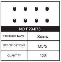 RC Car M5 Screw F29-073 Accessory Spare Parts for 1:10 M23