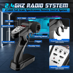 Hosim 1:10 Brushless RC Cars High Speed 68+KM Remote Control Car X-08 4WD Off Road RC Monster Trucks Blue(midwestern_rc)