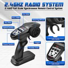 Hosim 1:10 Brushless RC Auto, 4WD 68+ km/h Ferngesteuertes Auto Erwachsene, Hobby-Grade RC Offroad LKW Kinder (Blau, X07)