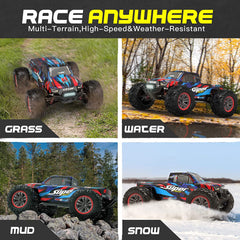 Hosim 1:10 Brushless RC Cars High Speed Remote Control Car RC Monster Trucks X-08 68+KM 4WD Off Road