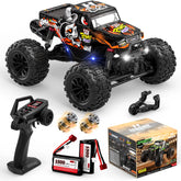RC Car S01 1/18 38+ KM/H Doppelmotor Allradantrieb All-Terrain Wasserdichter RC Monstertruck für Jungen (Orange)