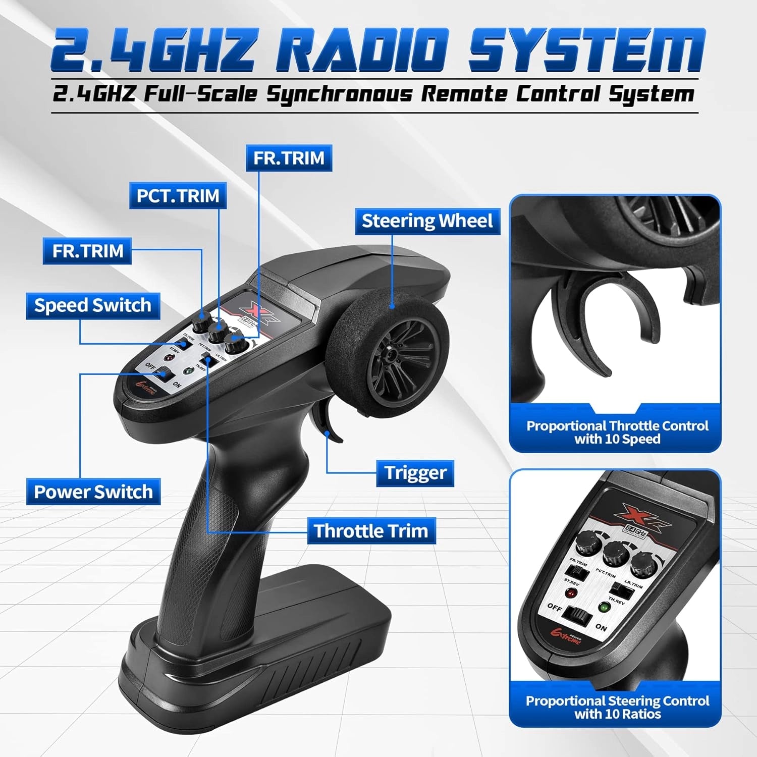 RC Car 1/10 Brushless SUPER X07 Fast 40MPH 4WD Off Road RC Monster Truck for Beginners New Version