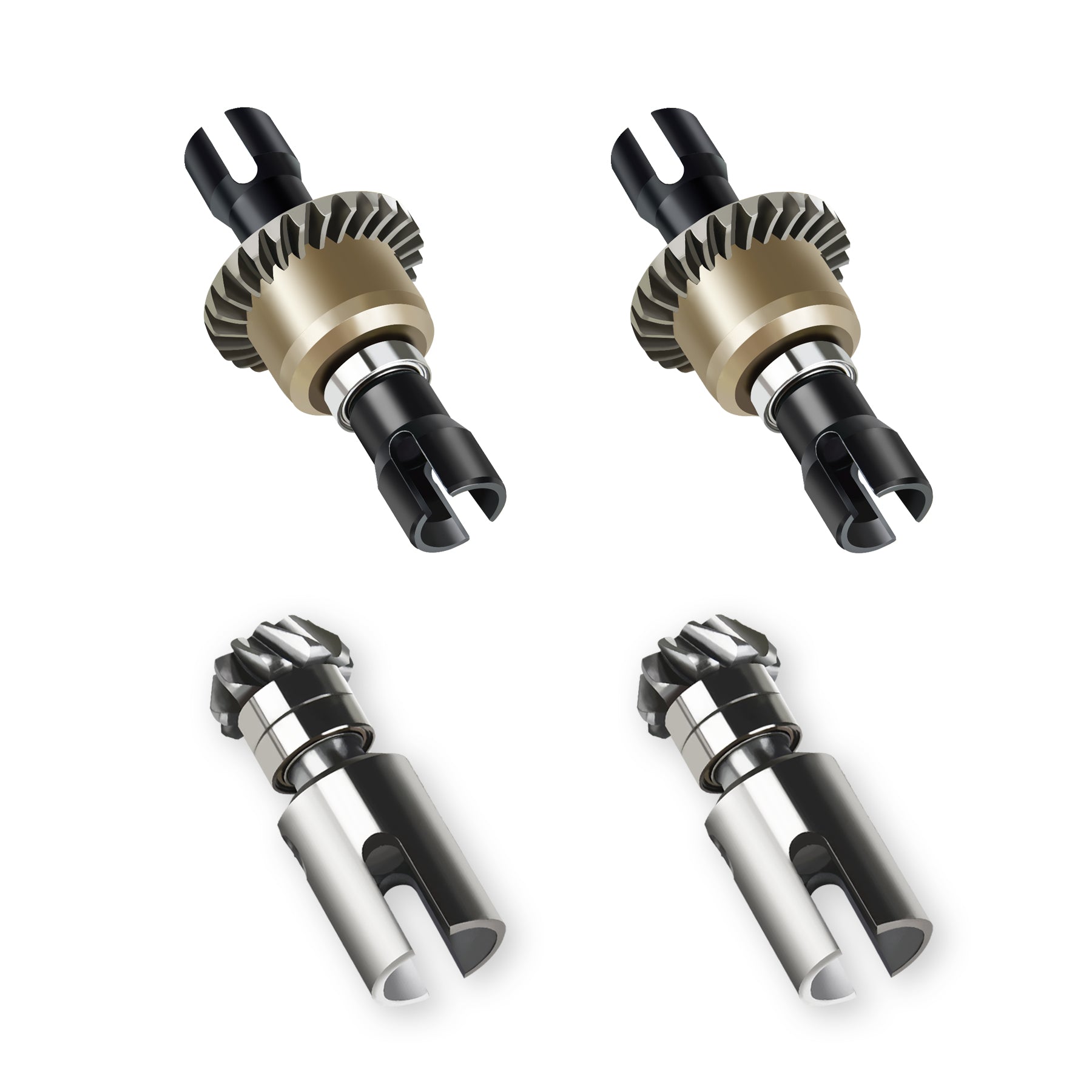 RC Car Differential Upgraded Set Helical Teeth Cadmium Cteel for X17 X27 X25