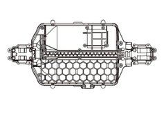 RC Car Vehicle Bottom Parts 16150 for Hosim HB17 RC Car