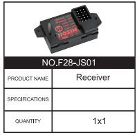 RC Car Receiver F28-JS01 1:8 for X17 X27 X25