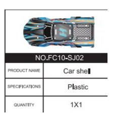 RC Car Body Shell 1:14 FC10-SJ02 for FC10 FC11