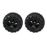 Hosim 2PCS 1:16 RC Car Tires&Wheel Rim Rubber for H17 RC Monster Truck 16300B