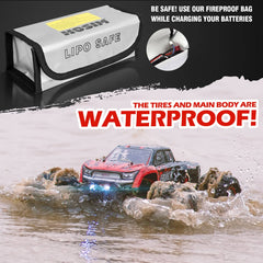 Hosim 1:12 Scale RC Car Monster Truck Oil Shock 2 Dual Batteries High Speed 9155 Red