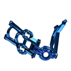 HOSIM RC Car Metal Front Rocker Arm Assembly 1:10 Scale FY-JSB01 for X07 X08 X15W(Blue)