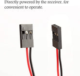 Hosim 8 LED Light Set for 1/10 RC Car,4 White Headlights & 4 Red Taillights