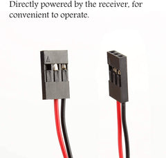 Hosim 8 LED Light Set for 1/10 RC Car,4 White Headlights & 4 Red Taillights