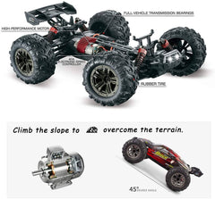 Hosim RC Cars 1:16 36+kmh 4WD High Speed Remote Control Truck Radio Off-Road Hobby Buggy for Adults and Children 3 Batteries 40+min Play