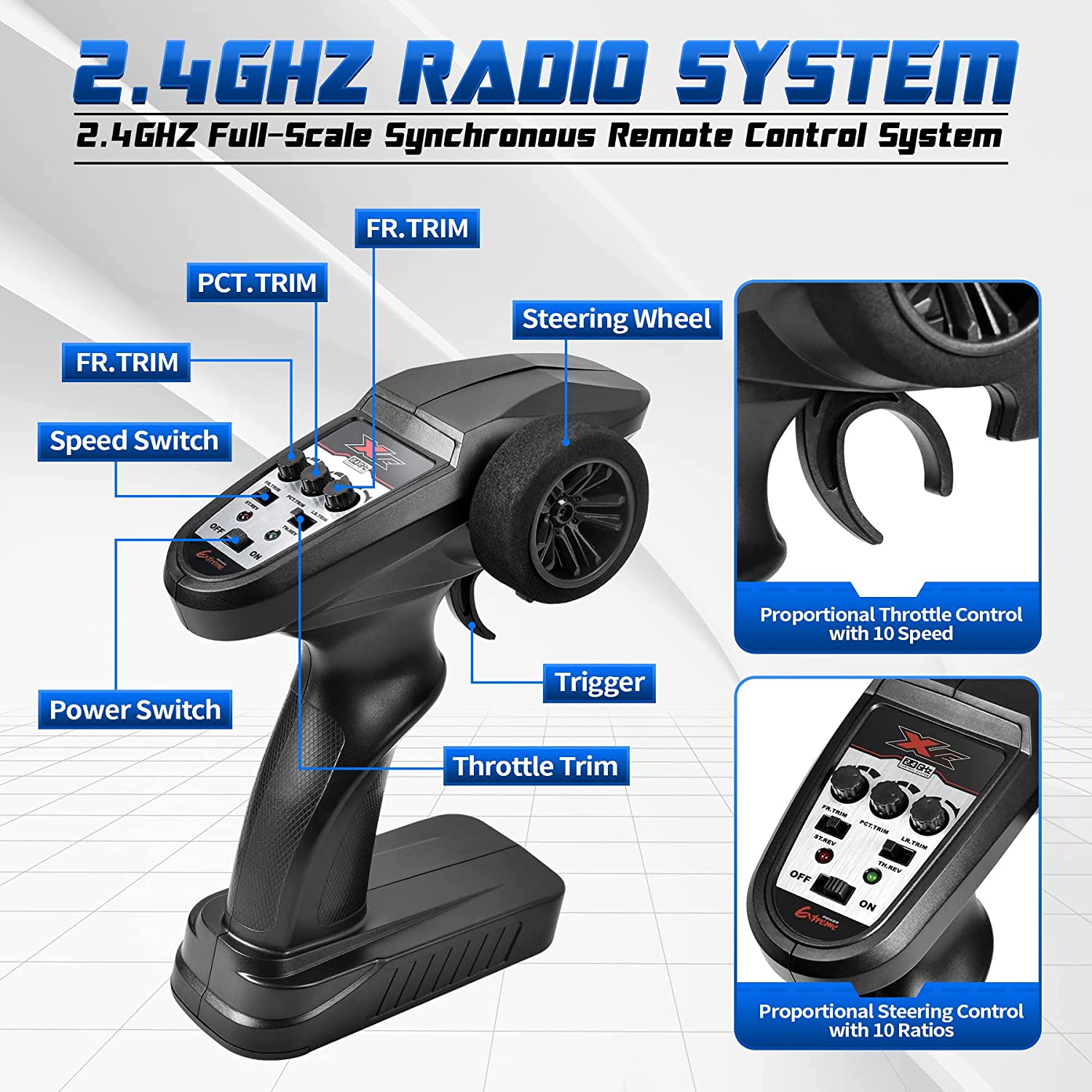 RC Car 1/10 Brushless SUPER X07 Fast 43MPH 4WD Off Road RC Monster Truck for Beginners