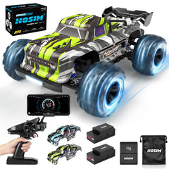 Hosim Bluetooth GPS 1:16 RC Car Remote Control Truck with App,4WD Radio Cars Off Road Waterproof Hobby Grade Trucks for Child Adults