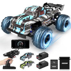 Hosim 1:16 Bluetooth GPS RC Car 4WD All Terrain RTR Remote Control Truck with App,Radio Cars Off Road Waterproof Hobby Grade Trucks for Child Adults