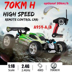 Wltoys A959A 31+MPH 1:18 4WD Remote Control Car High Speed 2.4g Truck ElectricV