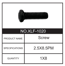 HOSIM RC Car Countersunk Head Screw Spare Parts XLF-1020 for X03 X07 X08 X15W