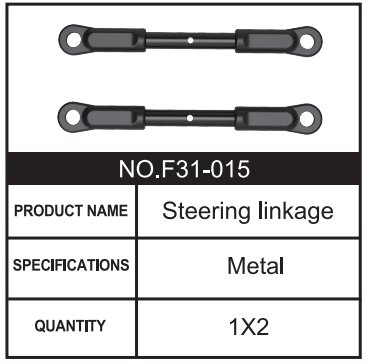 RC Car Steering linkage F31-015 Accessory Spare Parts for 1:8 M33