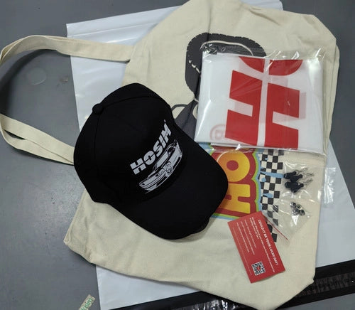 Hosim Official RC Fanartikel- Set: Kappe, Tasche & Flagge