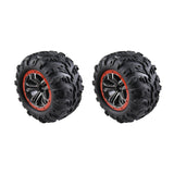 HOSIM RC Car Tires Parts Wheels XLF-12-R for 1:10 Scale X07（RED）