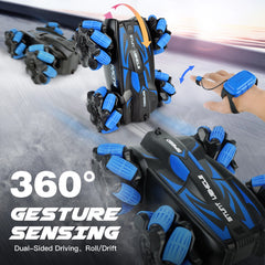 RC Car Double Sided RC Stunt Car Outdoor Toys For Kids 360° Flip 4WD Rechargeable Race Car 360° Rotating RC Stunt Car Outdoorfun Girls Boys Gifts (Buy 1 Get 1 Free)