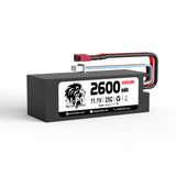 Hosim RC Cars Replacement 25C 11.1V 3S 2600mAh Battery F22-DC Hard Case Use for High Speed RC Truck  1:8 Scale X07 X08 X17