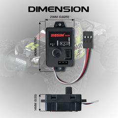 HOSIM GY‑V1 RC Car Gyroscope, Steering Gyro for RC Off‑road Truck, Stability Stabilizer Module