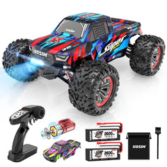 Hosim 1:10 Brushless RC Cars High Speed 68+KM Remote Control Car X-08 4WD Off Road RC Monster Trucks Blue（jacob_rc_nerd)