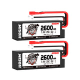 2Pcs Hosim RC Cars Replacement 25C 2S 7.4V 2600mAh Battery Hard Case Use for High Speed RC Truck X07 X08 X17