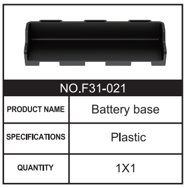 RC Car Battery base F31-021 Accessory Spare Parts for 1:8 M33