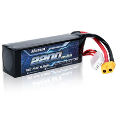 Hosim 14.8V 2200mAh 4S 100C LiPo Battery with XT60 Connector for RC Cars & Models