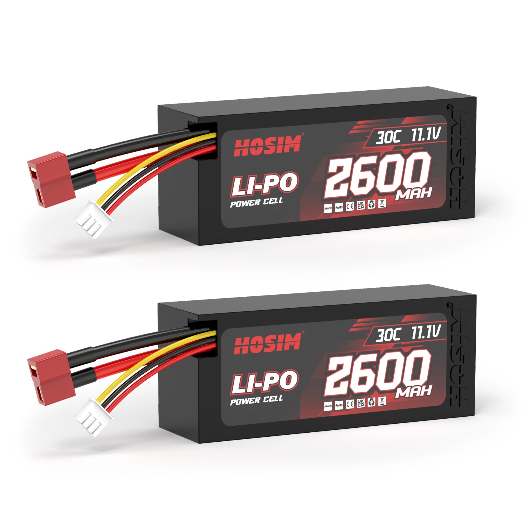 RC Car Battery 2pcs 11.1V 2600mah 30C Li-Po Battery  for X25 X27 M13 X17 RC Cars