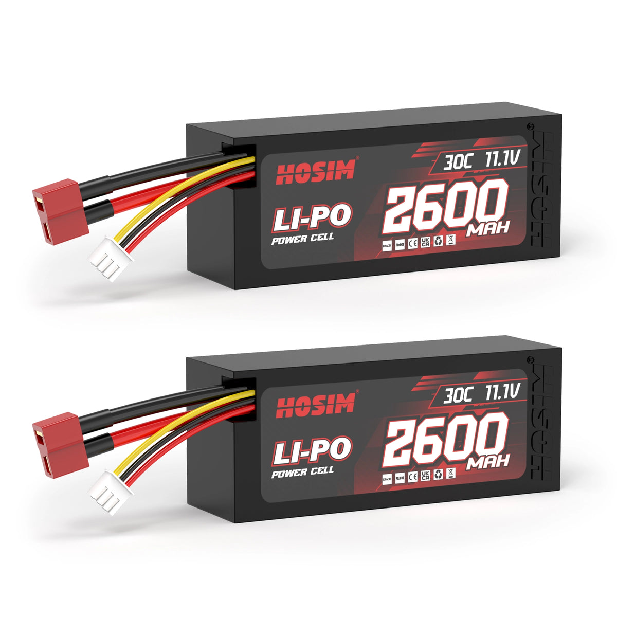RC Car Battery 2pcs 11.1V 2600mah 30C Li-Po Battery  for X25 X27 M13 X17 RC Cars