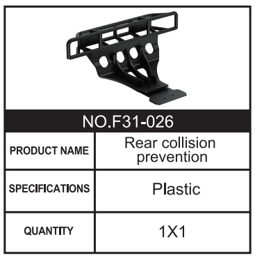 RC Car Rear collision prevention F31-026 Accessory Spare Parts for 1:8 M33