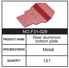 RC Car Rear aluminum bottom plate F31-029 Accessory Spare Parts for 1:8 M33